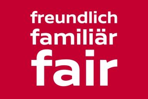 Das Firmenmotto: freundlich. familiär, fair.